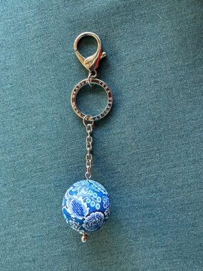 Vera Bradley Keychain in Blue Lagoon, NWOT